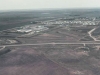 Aerial photo of the lower site, PMQ's and the village of Alsask - 1985
