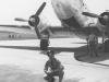 Bob Davisson in front of the C-47 at Armstrong airport - 28 June 1953.