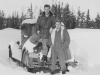 (L-R) Paul Manees and Hugh Littlefield with Paul's non-running 1929 Studebaker at the Motor Pool building - November 1953.