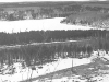 Red Granite Lake and the CNR tracks looking north as seen from the cliff - 29 March 1953.