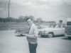 John Hetherington (Radar Tech) in one of the parking lots on the station - June 1965